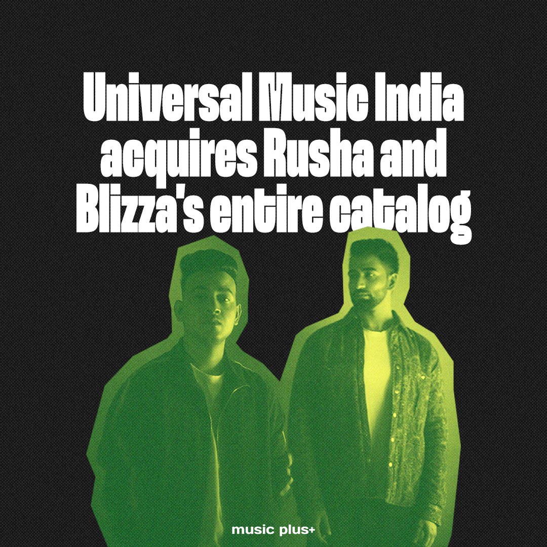 Universal Music India has signed an agreement with the folk-electronic duo Rusha & Blizza, marking the first acquisition of an Indian #electronic artist’s entire catalogue, which includes 34 tracks.

READ: musicplus.in/universal-musi…

#electronicmusic #edm #music #UMG
