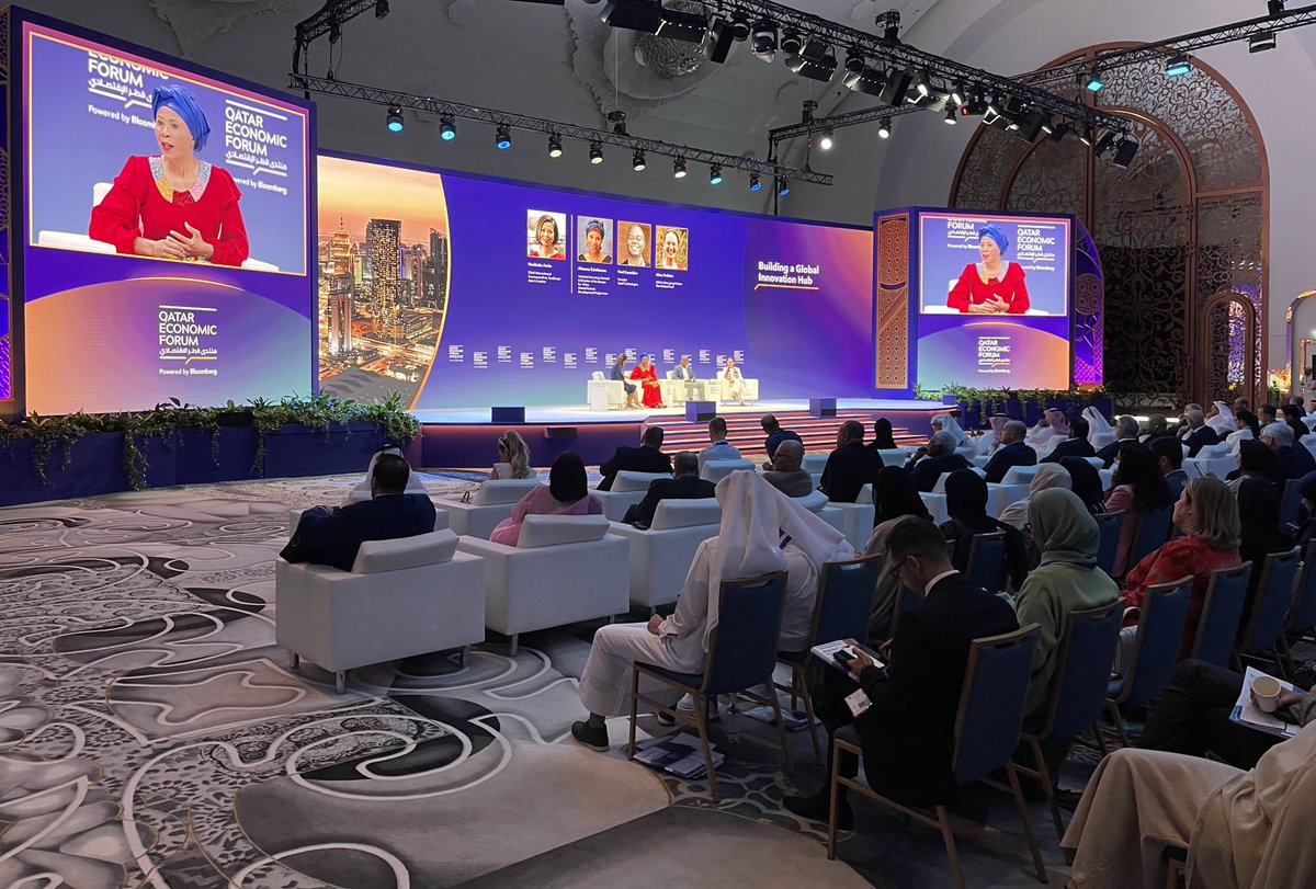 At @QatarEconForum I stressed why @timbuktooAfrica is unique: 🔸Pan-African scale 🔸Attracting young people 🔸Bringing catalytic & commercial investments together 🔸Selecting promising sectors that will also accelerate development #timbuktoo #SDGs #QatarEconomicForum