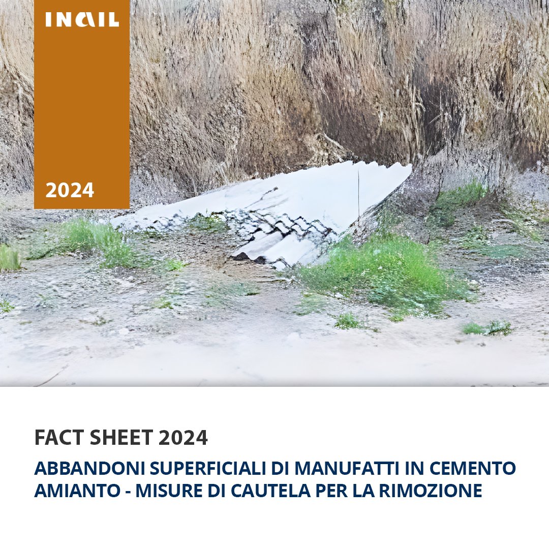 Online una scheda realizzata dai ricercatori #Inail del Dit, che propone una procedura di sicurezza per la gestione degli abbandoni impropri sul suolo di Rifiuti Contenenti Amianto. Per la pubblicazione: tinyurl.com/yt2axfz5