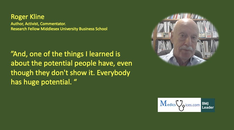 Advice for all of us in every sphere of life from Roger Kline, a champion of social justice. @rogerkline @NHSLeadership @mdxuninews @MiddlesexUni @BMJLeader @FMLM_UK #Health #healthcare See: medicsvoices.com/bmj-leader-in-…