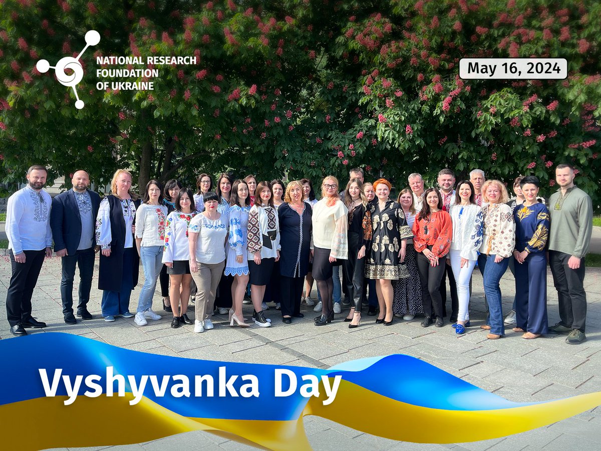 Happy #VyshyvankaDay from the NRFU💛💙 Today, we wear vyshyvankas not only as a symbol of our culture but also as a symbol of support and gratitude to Armed Forces of Ukraine and all Ukrainian soldiers. We believe in our Victory! Glory to Ukraine! 🇺🇦