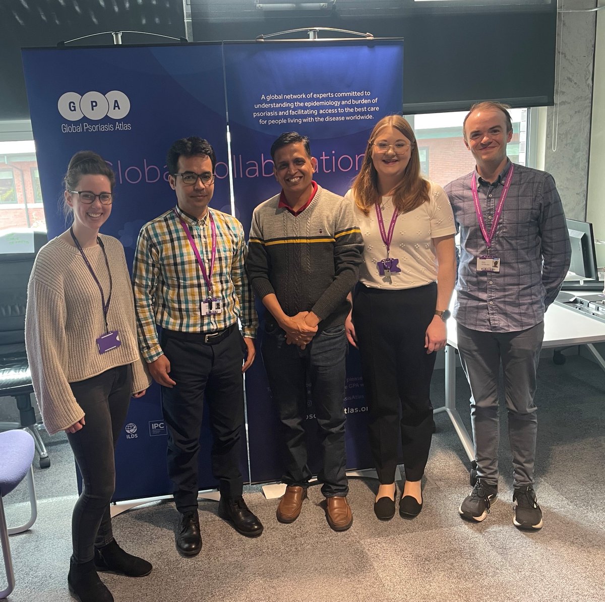 Yesterday IPC Fellow Dr Shekhar Neema visited the GPA team in Manchester.

GPA Research Fellow Dr <a href="/_AlisonWright/">Alison Wright</a> talked through the GPA's current research projects and what we have planned for the future.
Thank you Dr Neema for coming to meet the team.
#IPCfellow #GPAteam <a href="/IpcPs/">International Psoriasis Council</a>
