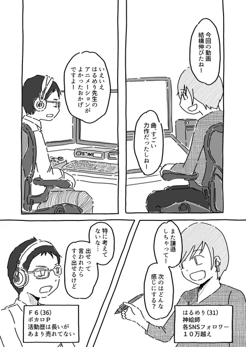 ボカロになりたかった女の子の話「ミライ×ムジカ」(1/5)5/26コミティア147で頒布する同人誌のサンプルです 