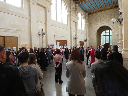 Hommage de la cour d’appel d’Agen et de la communauté judiciaire aux deux agents de l’administration pénitentiaire tués et aux  trois blessés dans l’exercice de leurs fonctions.