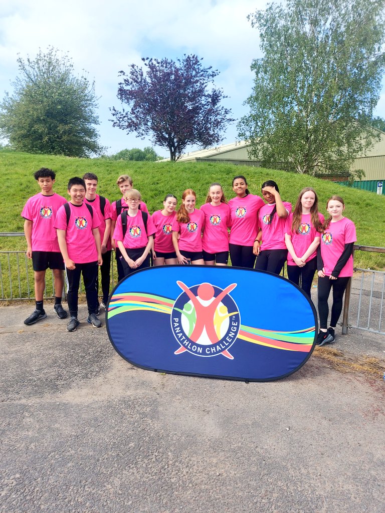 Our fantastic sports leaders down supporting and leading events at the @Panathlon athletics today. #sportforall.