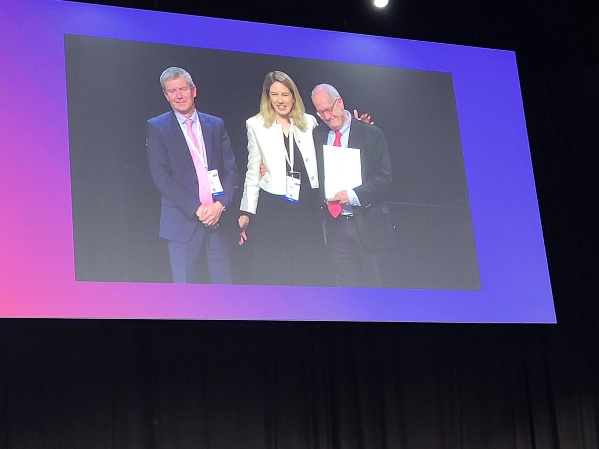 ESO Honorary Award this years goes to a giant in field of stroke Prof. @BoNorrving 🥇Active since the first trials of aspirin on stroke and advocating for stroke in @WHO and @UN SDG, he has always been on the #stroke frontieres. #ESOC2024 #VoiceOfStroke