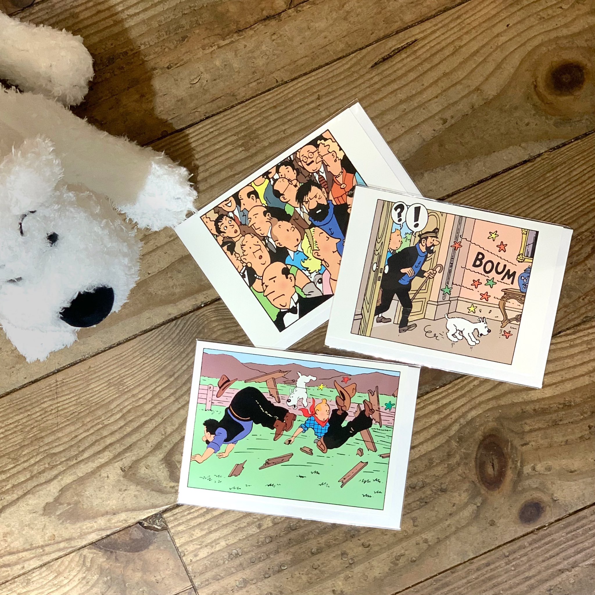 タンタン エルジュ TINTIN 切手シート グリーティングカード ポストカード