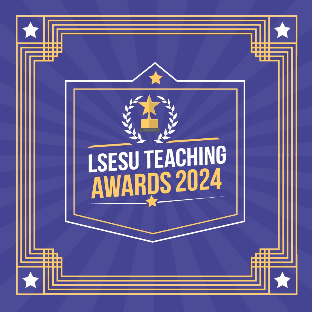 🌟Teaching Awards is here 🌟 Want to say thank you to teaching staff, our department as well as PSS staff who made an impact on your student experience? Here is your chance to start nominating 👉lsesu.com/teachingawards