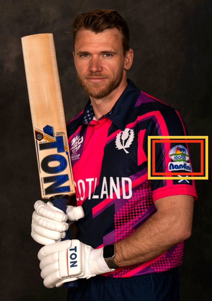 AshikMulki's tweet photo. Our Nandini Is Ready to Roar in T20 World Cup. KMF Nandini Sponsored Scotland Cricket team this season. 🖤

#KMFNandini @CricketScotland https://t.co/SELqdczknA