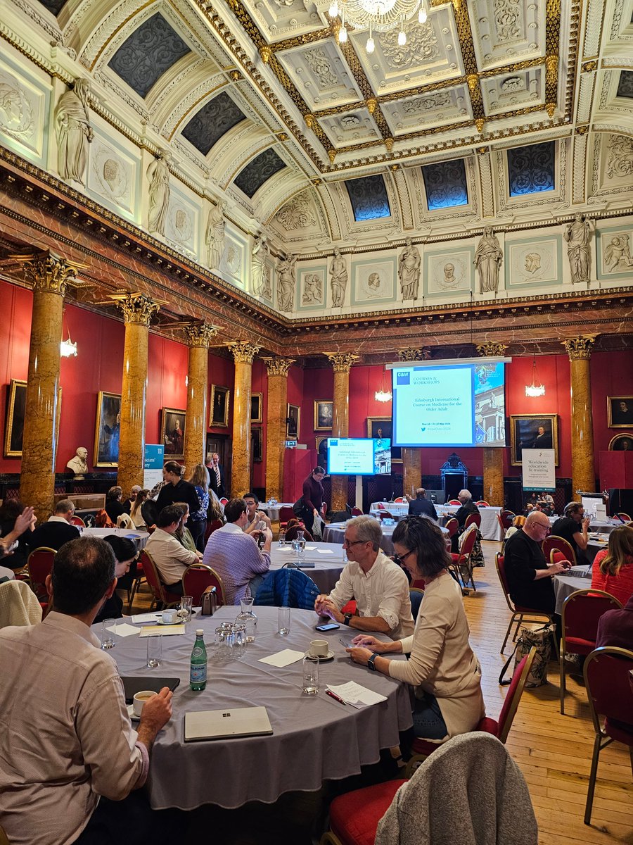 RCPEVenue's tweet photo. A busy course for our International Edinburgh Course in Medicine for the Older Adult this week. #edinburghconference #avteam #scotland https://t.co/AUsCVju4ZE