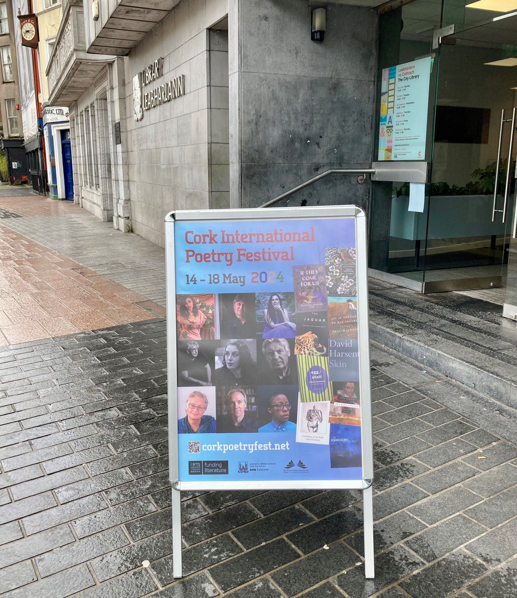 The Cork International Poetry Festival is in full swing at the City Library! 📖✨ Grab a programme and join us for a celebration of poetry with readings, discussions, and workshops from 14 - 18 May. #CorkCityLibraries #CorkPoetryFest