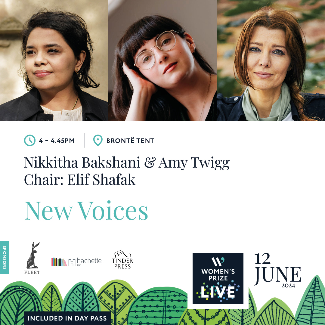 Discover two brilliant new voices at @WomensPrize Live on 12 June. Join @nikkitwitta and @aetwigg as they speak about their debut novels #GhostChilli and #SpoiltCreatures, chaired by @ElifShafak. 🎟️ Tickets: brnw.ch/21wJPpB