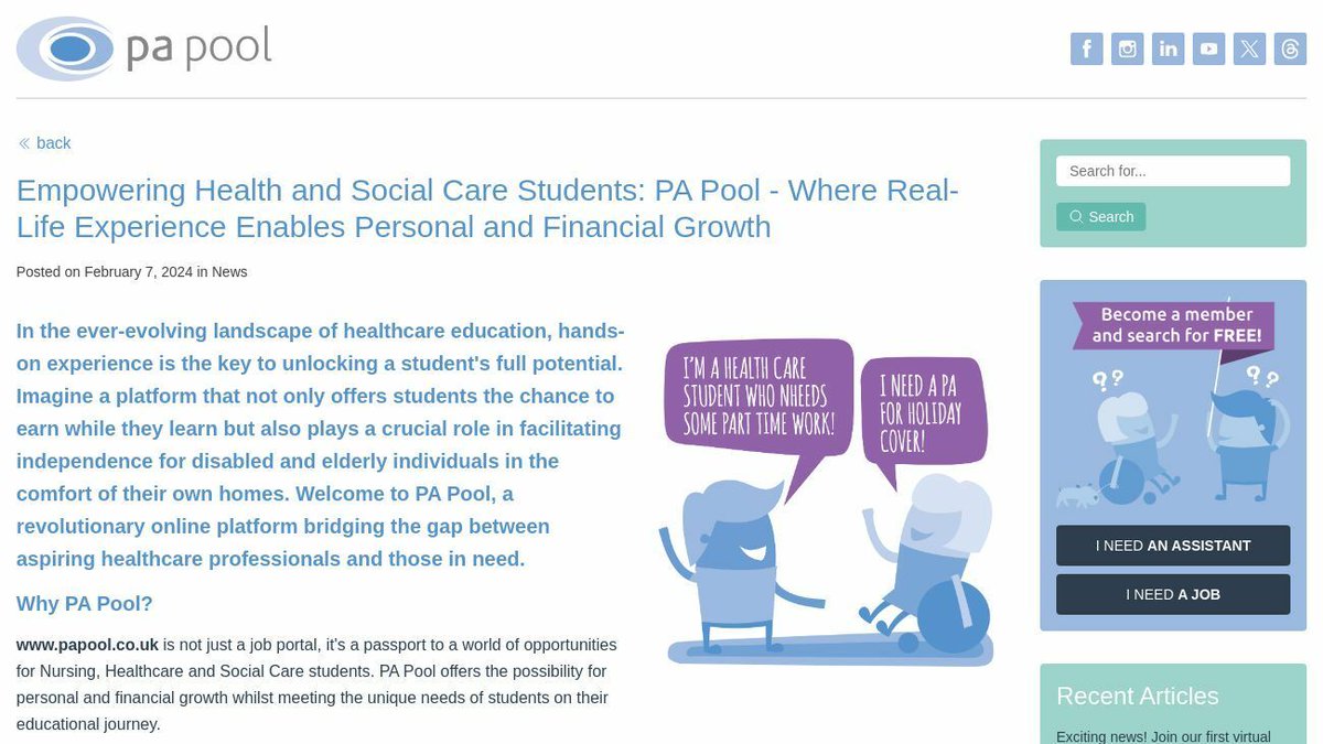 In healthcare education, hands-on experience is key to unlocking a student's full potential. PA Pool is a revolutionary online platform bridging the gap between aspiring healthcare professionals and those in need> bit.ly/3VOIoe5

#HealthcareEducation #StudentNurse #Care