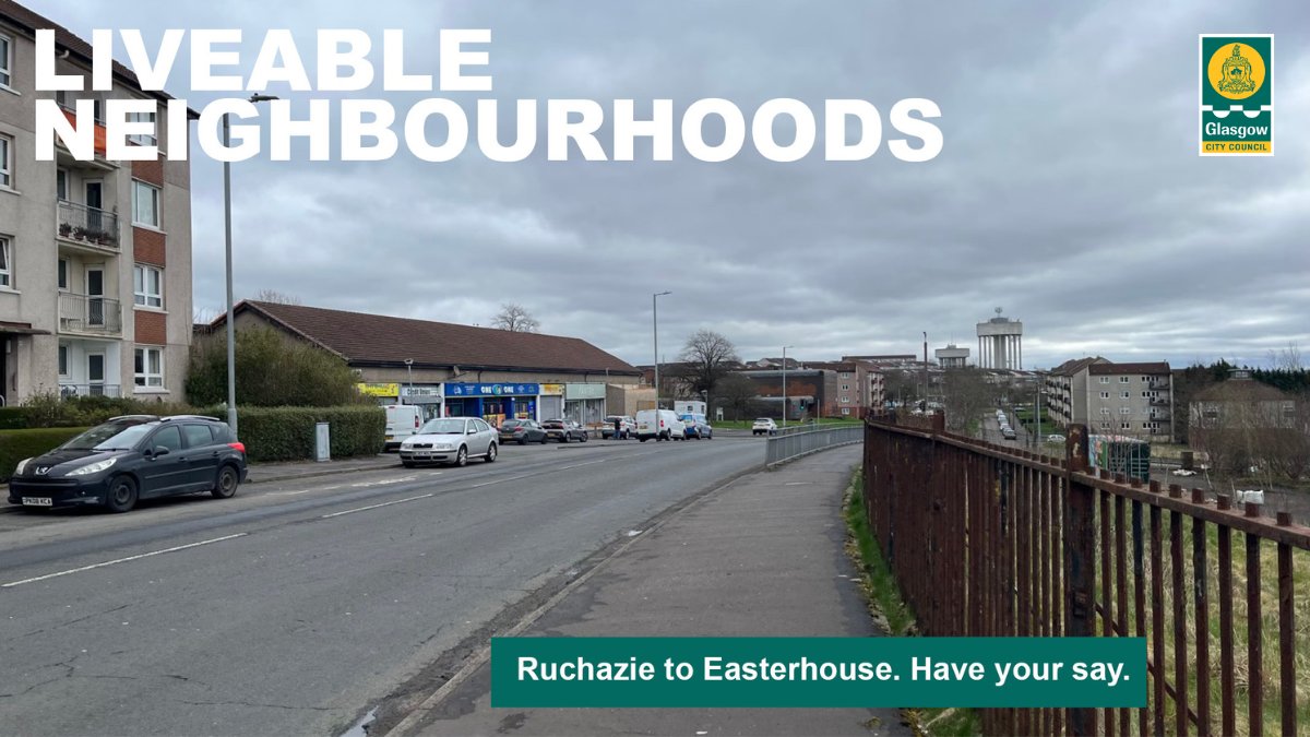 Help shape the emerging Ruchazie to Easterhouse #LiveableNeighbourhood by attending a drop-in event: 📅 Fri 17 May (2pm - 6pm) – GESH, 1 Redcastle Sq 📅 Tues 21 May (2pm – 6pm) - Blairtummock Housing Association, 45 Boyndie St More info and survey 👉 lnt3-glasgowgis.hub.arcgis.com