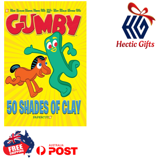 NEW - Gumby 50 Shades of Clay Story Book ow.ly/48zt50JNlo5 #New #HecticGifts #Gumby #FiftyShadesOfClay #ShortStories #Book #Papercutz #Comics #Pokey #FreeShipping #AustraliaWide #FastShipping