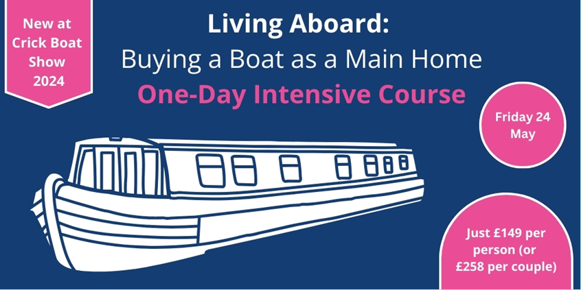 Thinking of buying a boat as your main home? Limited places still available aimed at those aspiring to become boat-owners on a one day course covering all you need to know at this year's #CrickBoatShow. Book now ow.ly/AgJk50RHUji #BoatLife #NewBoater