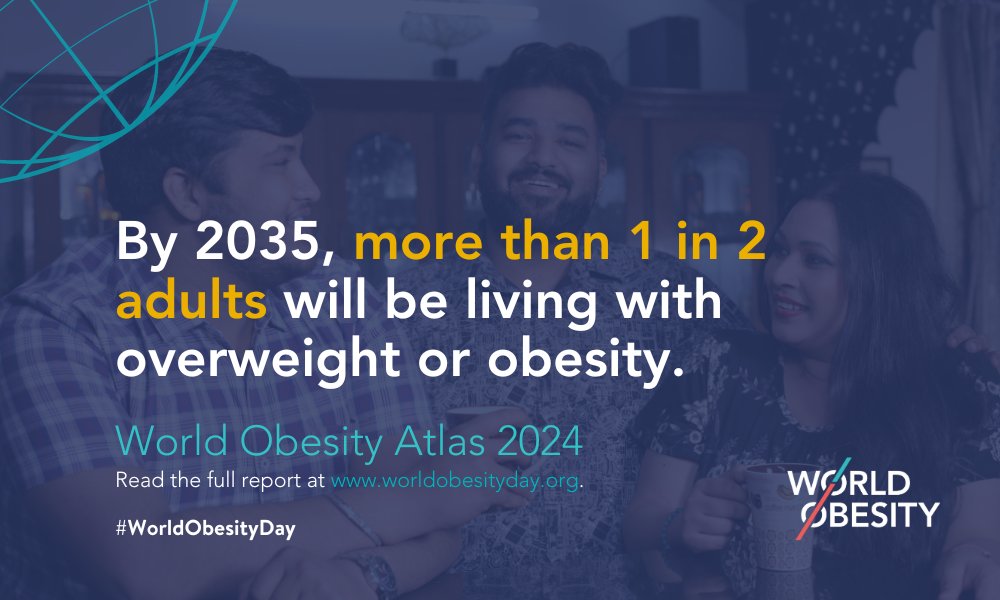 Our latest #WorldObesityAtlas 2024, released for #WorldObesityDay ⭕️, is available now! 📢 It's clear that governments around the world must do more to tackle unhealthy and unsustainable environments. ❗️ ➡️ Find out more in our #Atlas2024: worldobesityday.org/resources#atlas #WOD2024