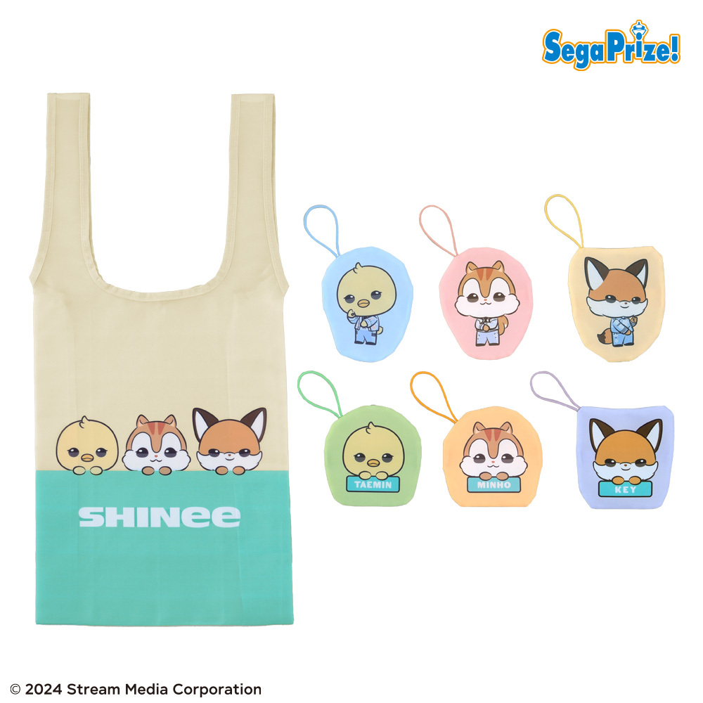 ◤#SHINeeセガプライズ◢ 

#SHINee の “ANIMAL COORDY” シリーズ第二弾のプライズ「ちょこんとおすわり　ぬいぐるみVer.2」「エコバッグ」が、明日5/17より順次登場開始！
UFOキャッチャーやオンラインクレーンでゲットしよう✨
segaplaza.jp/lp/shinee/

#セガプライズ