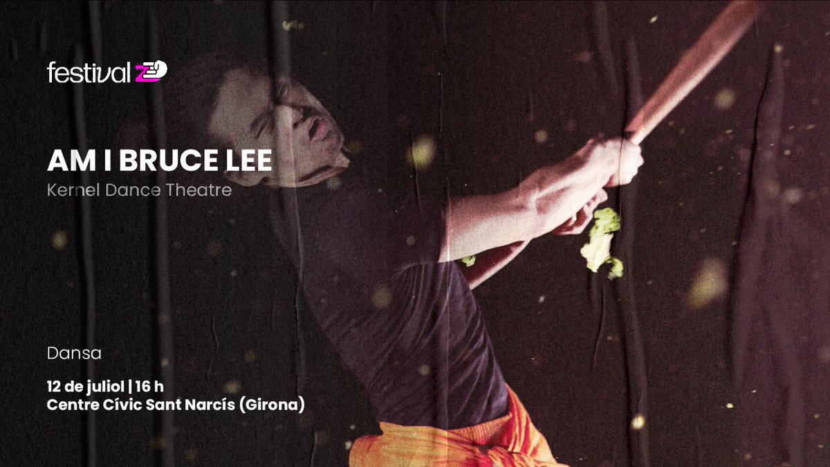 💛 <a href="/KernelDT/">Kernel Dance Theatre</a> presentarà 'Am I Bruce Lee' al #FestivalZ 2024!

La dansa i les arts marcials es troben per exposar el racisme a escena i reflexionar sobre els estereotips arrelats al nostre subconscient 💭

📆 12/07, 16 h 
📍 CC Sant Narcís

Entrades 📲 festivalz.org