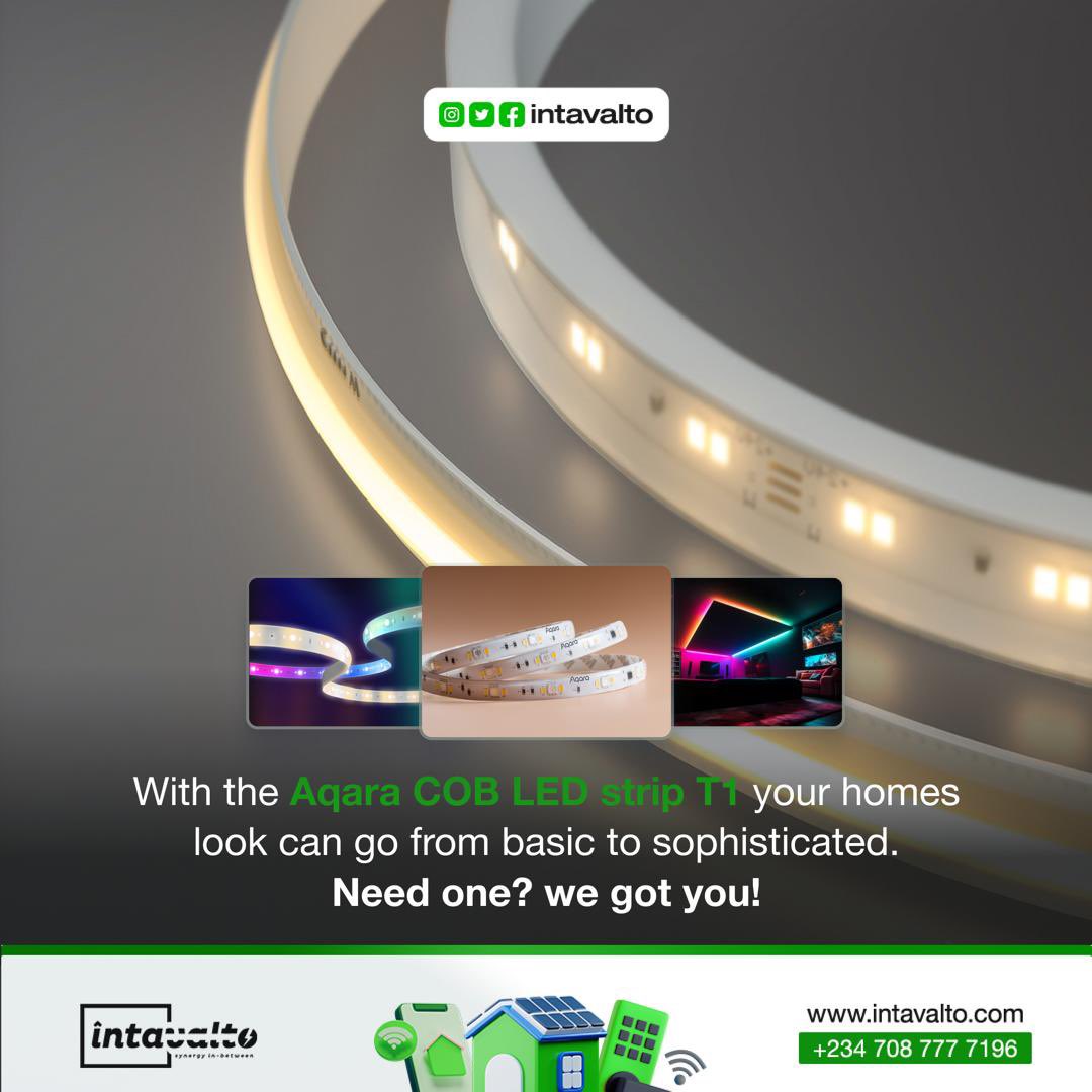 Transform any space with Aqara COB LED Strip T1! Elevate your home decor with dynamic lighting, tailored to your mood and style.

Send us a DM today to get yours!
#SmartLight #Explore #ExplorePage #SmartHomeAutomation #SmartHome #SmartTech #intavalto⚡️