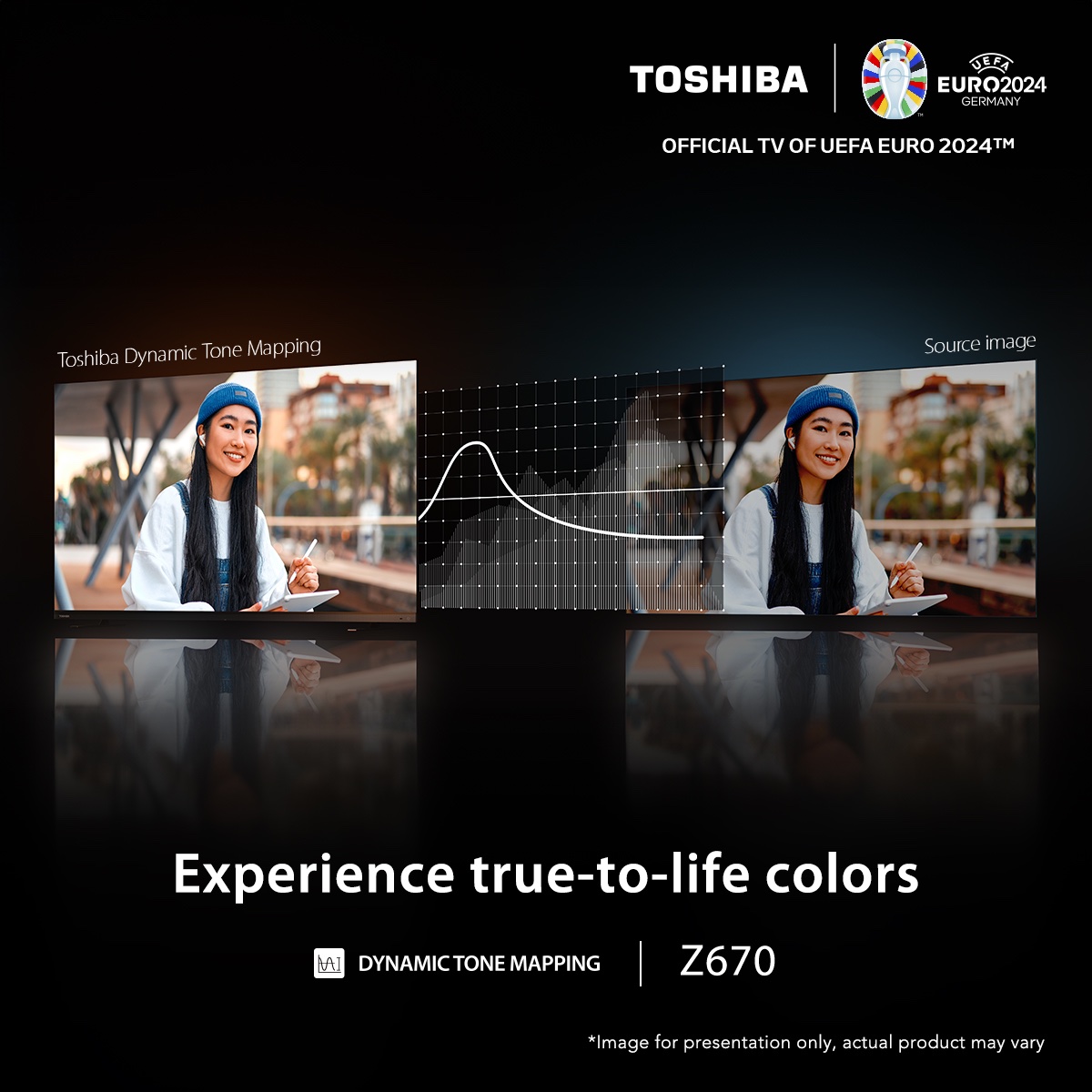 Experience the magic of true-to-life colors with the #ToshibaTV Z670. Which movie would look the best in this brilliant display? Comment below, hit 'Like' if you love vibrant visuals, and follow for more. #BeRealCraftsmanship
