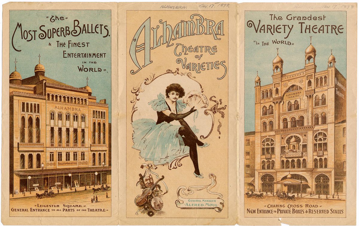 theatrecurator's tweet photo. Happy #MusicHallVarietyDay! Why not have a read of our illustrated @V_and_A article all about Music Hall and Variety Theatre? https://t.co/beY6c4a1vF https://t.co/mmQ3Wcklg8
