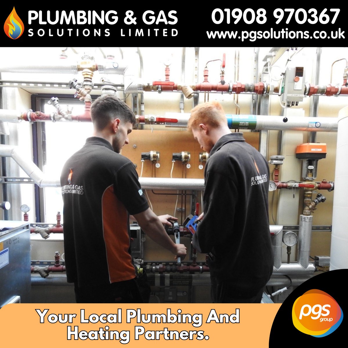 If you need a partner who will complete the work in an efficient way, PGS are the perfect match for you! Our engineers can support you with a variety of services. They'll have your appliances working and make sure the systems are operating well. Call us today. 01908 970367 📞
