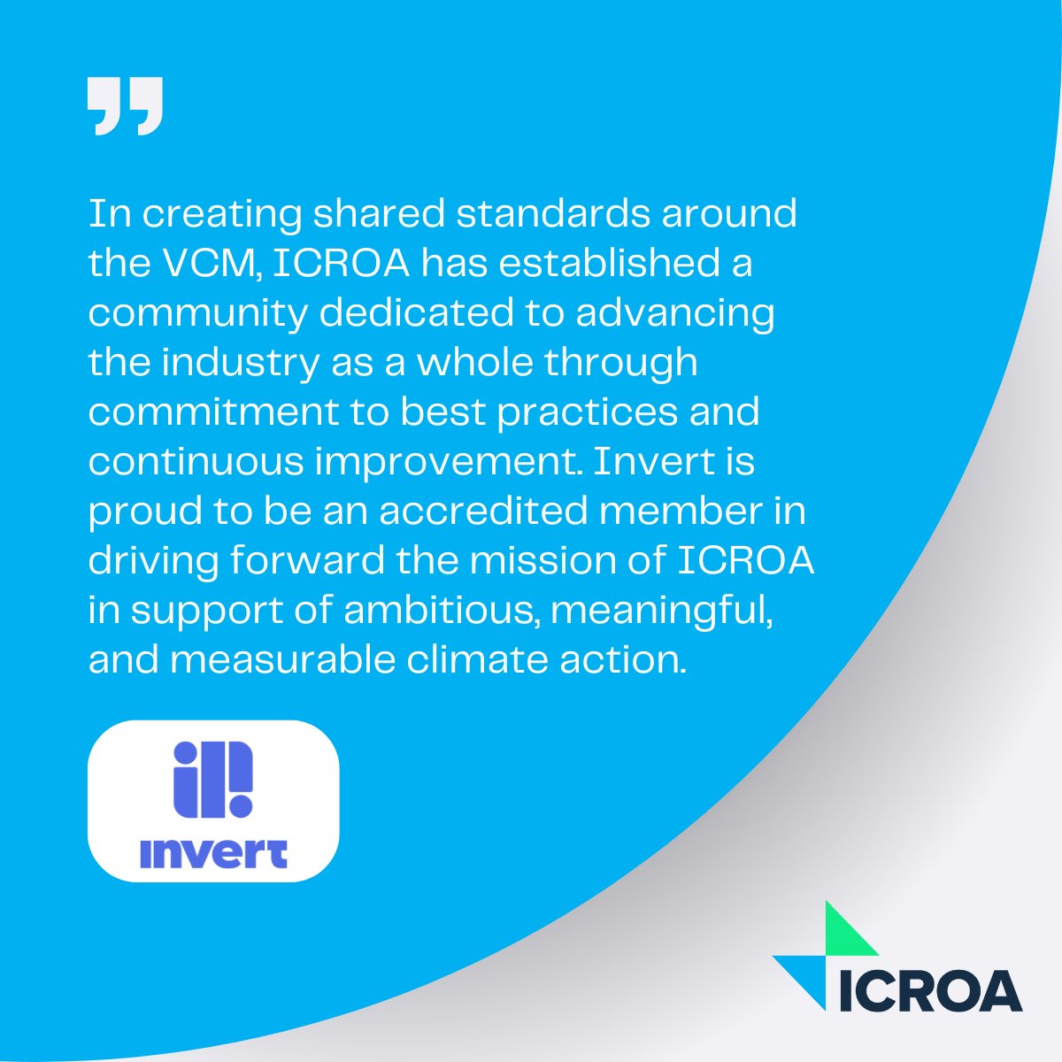 ICROA (@icroa) on Twitter photo ICROA Accreditation represents a commitment to advancing the #VCM through shared standards, best practices & continuous improvement. As highlighted by <a href="/invert_wrld/">Invert Inc.</a>, ICROA supports ambitious, meaningful, and measurable climate action.
➡ Find out more icroa.org/accreditation-… ICROA Accreditation represents a commitment to advancing the #VCM through shared standards, best practices & continuous improvement. As highlighted by <a href="/invert_wrld/">Invert Inc.</a>, ICROA supports ambitious, meaningful, and measurable climate action.
➡ Find out more icroa.org/accreditation-…