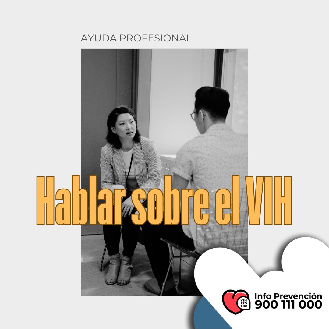 En <a href="/CruzRojaMadrid/">Cruz Roja en la Comunidad de Madrid</a>, un equipo multidisciplinar te ayudará en el proceso, resolviendo tus dudas y orientándote sobre el modo de hablar de tu vida con VIH en tus relaciones, familia, amistades o a nivel laboral. Puedes contar también con: 
<a href="/gTtVIH/">gTt-VIH</a> 
<a href="/Apoyopositivo/">Apoyo Positivo</a> 
<a href="/TrabEnPositivo/">TrabEnPositivo</a>