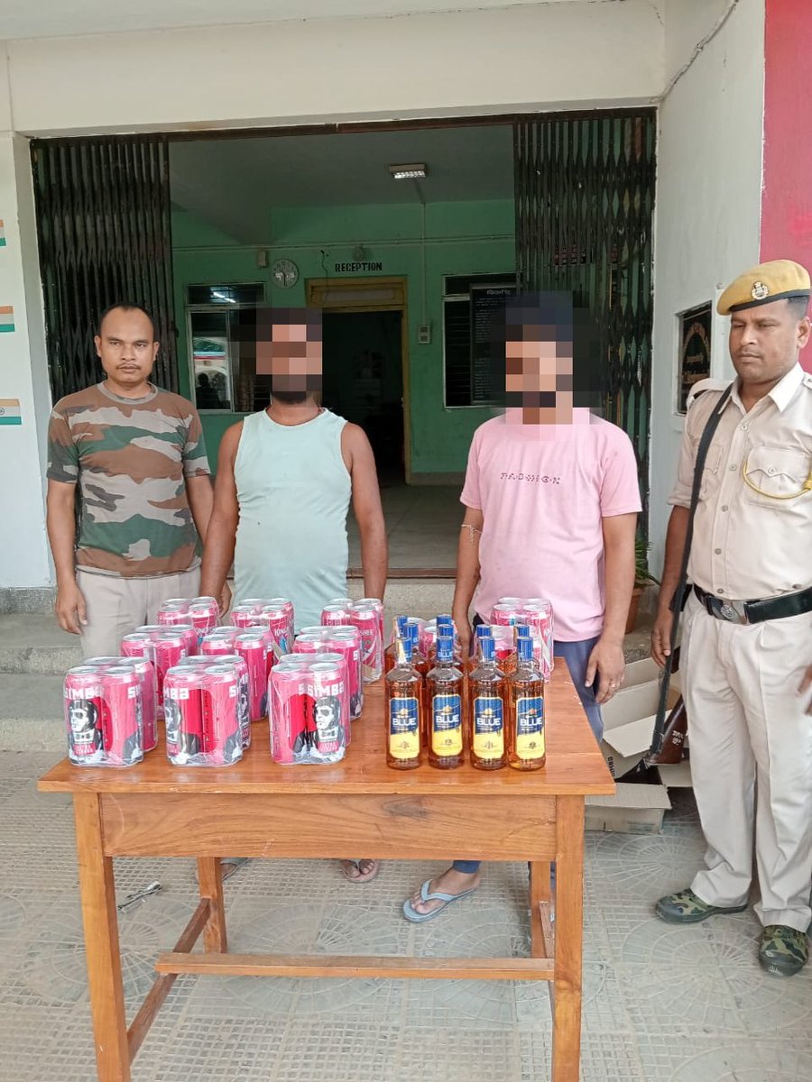 As per secret information  today Mungiakami ps  recovered and seized total 08 No's bottles/375 ml and 48 No's cane beer from one Totom  two persons has been arrested u.s 69 T.E Act. From South Maharanipur areas.
@ceotripura 
@tripura_cmo 
@Tripura_Police 
@dmkhowai