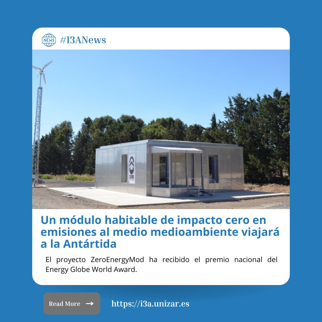 El proyecto #ZeroEnergyMod comenzó con el objetivo de construir espacios habitables para bases militares con un impacto cero en emisiones al medio 🌿 Ha sido creado dentro del programa LIFE, ganador en España del Energy Globe World Award🏆 #I3ANews📰goo.su/z1J9g