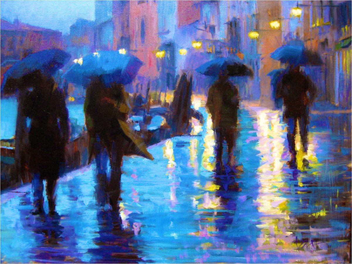 DEDICATED TO @teatrolafenice Tae #PARK, 'WINTER RAIN IN VENICE' #art #arttwit #artlovers #iloveart #TaePark #venice #artlover #LaFenice #opera #lirica #ClassicalMusic