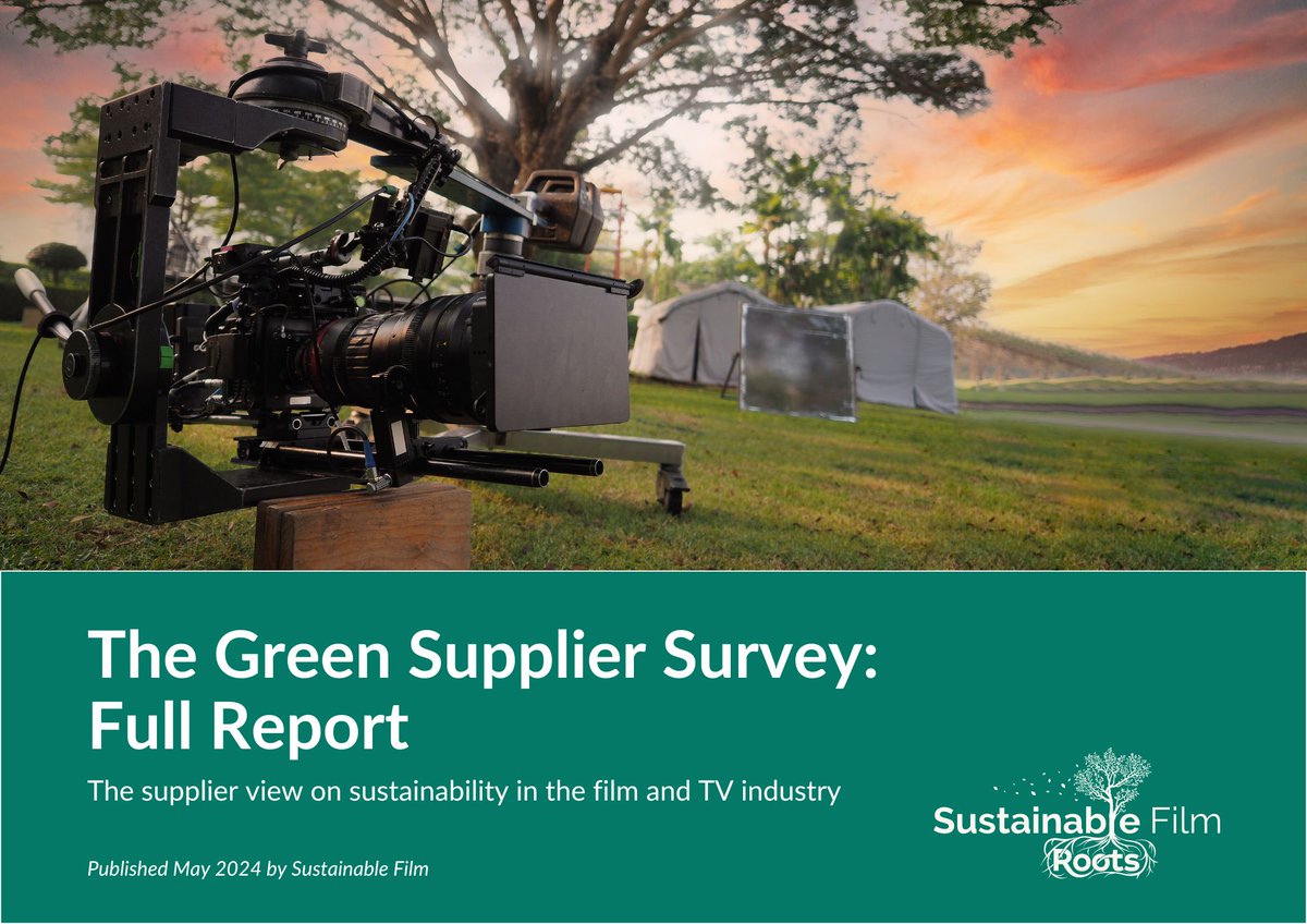 Sustainable Film have launched results of their #GreenSupplierSurvey! Supported by #FilminginEngland, the report shines a light on the thoughts, needs & challenges of suppliers to the film and TV industry when it comes to environmental sustainability. 🔗 sustainablefilm.green/green-supplier…