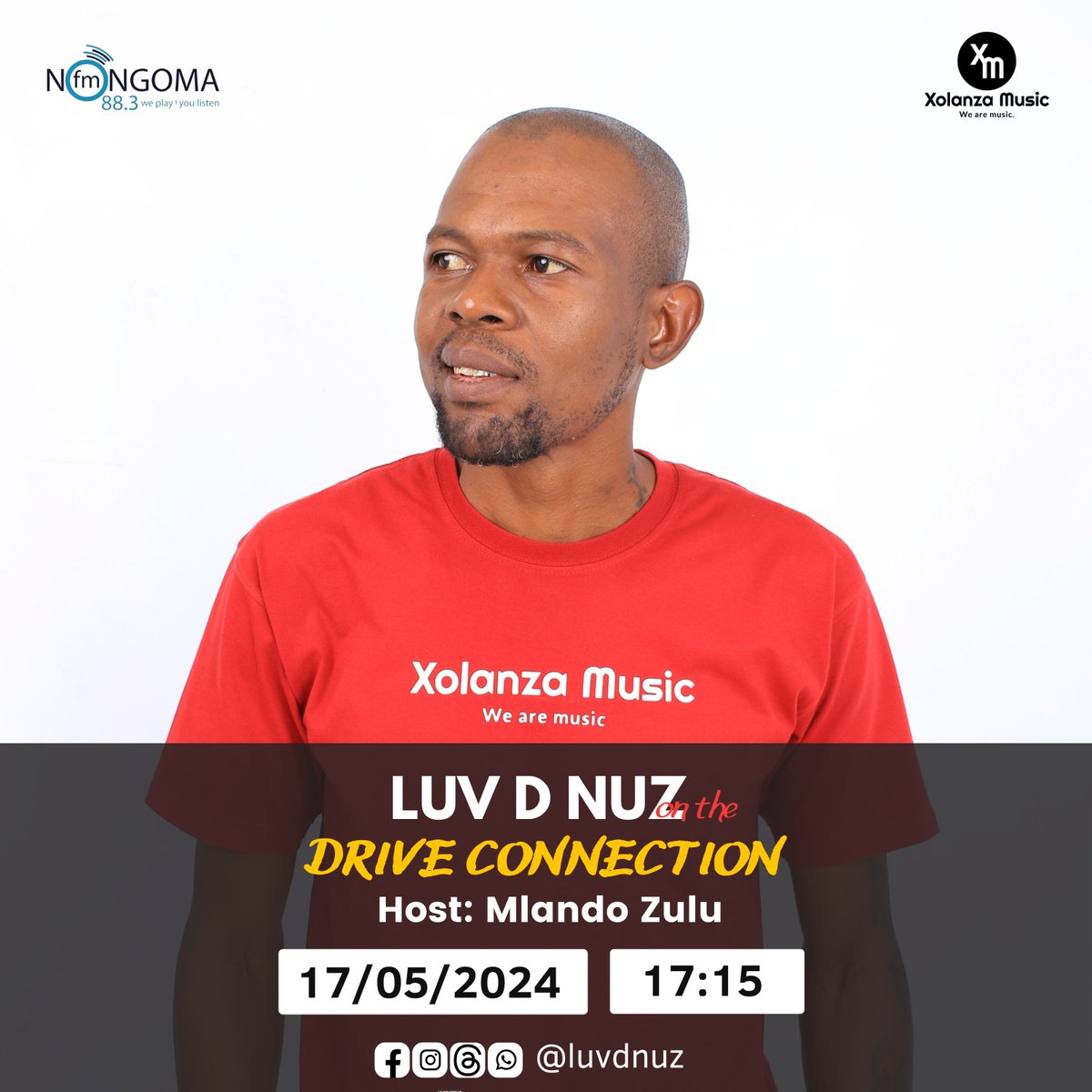 XolanzaMusic's tweet image. Catch the inside scoop straight from Luv D Nuz mouth on the #DriveConnection with Mlando Sphiwesenkosi Zulu.

Set your dial to nongoma.radiostream321.com for an exclusive interview that'll make your ears perk up and your heart sing!

Don't miss out. 

17 May 2024
