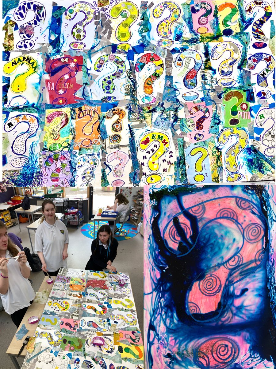 Well done to all the learners involved in collaborating on this large sensory❓painting in tribute to <a href="/ForTheBurds/">GeorgeWyllie, 1921-2012</a> George Wyllie.  #sensoryart #painting #youngartist  <a href="/CraigmarlochINV/">Craigmarloch School</a> ❓❓❓❓❓❓❓