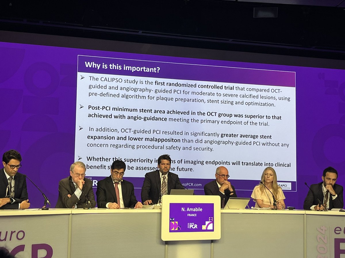 Helle Søholm (@hellesoholm) on Twitter photo 🔥 CALIPSO trial 🔥 Showing larger MSA (1.0 mm2 ⬆️) and less ⬇️ stent malapposition in OCT 📸 vs Angie guided PCI 🫀#EuroPCR2024 <a href="/PCRonline/">PCRonline 🫀</a> <a href="/nicolasamabile/">Nicolas Amabile</a> 🔥 CALIPSO trial 🔥 Showing larger MSA (1.0 mm2 ⬆️) and less ⬇️ stent malapposition in OCT 📸 vs Angie guided PCI 🫀#EuroPCR2024 <a href="/PCRonline/">PCRonline 🫀</a> <a href="/nicolasamabile/">Nicolas Amabile</a>