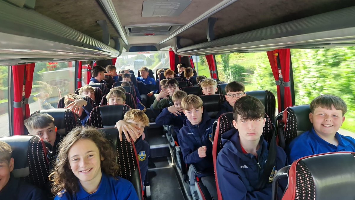 61 first & second years on the way to the Connacht GAA Dome for their end of year blitz