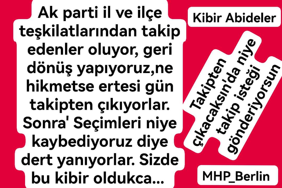 Cümleten Selamünaleyküm Vatanımın güzel İnsanları. Bugün de Ak parti den 5 il ve ilçe teşkilatlarından bizi takip etmeyi bırakmış hayyrett.