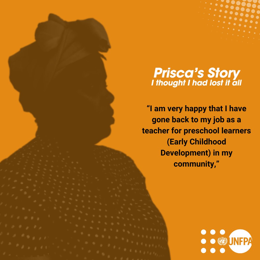 Today we are sharing Prisca’s Story, detailing a young woman affected by the El Niño induced drought’s ordeal & healing journey. She got help from our “Shuttle Service”concept implemented by @MUSASAZIM. It helps survivors access critical services Read bit.ly/3UYfvv3