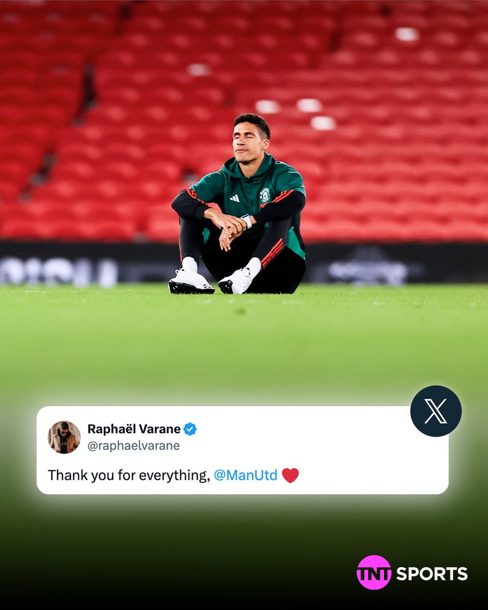 Raphaël Varane taking in Old Trafford one last time 🥹