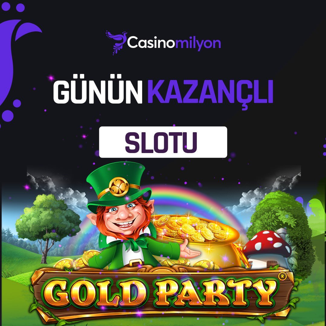 ⚡️ Günün kazançlı slot oyunu 'Gold Party'. 💫 Birbirinden özel slot bonusları ile kazancın adresi #CasinoMilyon ! Kazandıran adres 🌟 t2m.io/casinomilyoncom