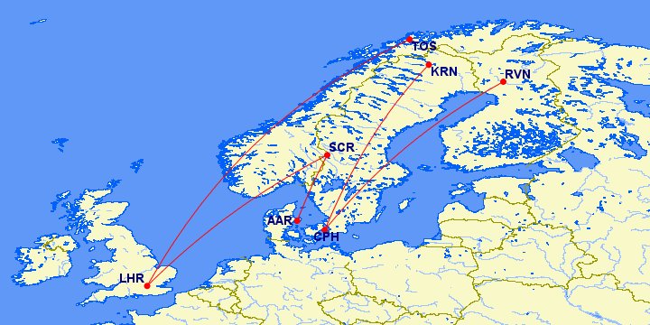 Scandinavian Airlines to launch 5 new winter seasonal routes

🇩🇰Copenhagen - 🇸🇪Kiruna
🇩🇰Copenhagen - 🇫🇮Rovaniemi
🇸🇪Sälen/Scandinavian Mountains - 🇩🇰Aarhus
🇸🇪Sälen/Scandinavian Mountains - 🇬🇧London Heathrow
🇳🇴Tromsø - 🇬🇧London Heathrow

NEW ROUTE tweets once on sale