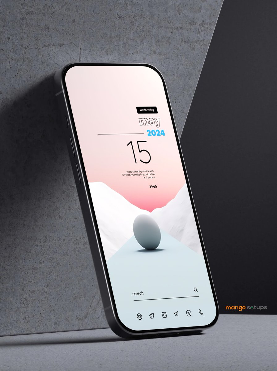 mangosetups's tweet image. Minimal Theme 🏐
Apps Used:
- Mnml Kwgt @21MaRcO12
- WallRush Wallpapers @DroidCraftt
- Reev Dark Icons #Withnova
#androidcustomization
#mangosetups #homescreen
mangosetups.in