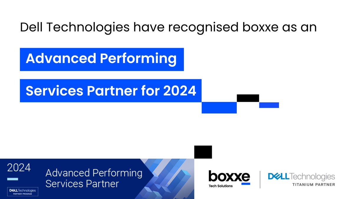 boxxe_UK's tweet image. We are honoured to be recognised by @DellServices as an Advanced Performing Services Partner for 2024.

Our @DellTechPartner capability investments help ensure we deliver outstanding business outcomes for our customers.

#PartneringTogether #MakingTechHuman #TechSolution