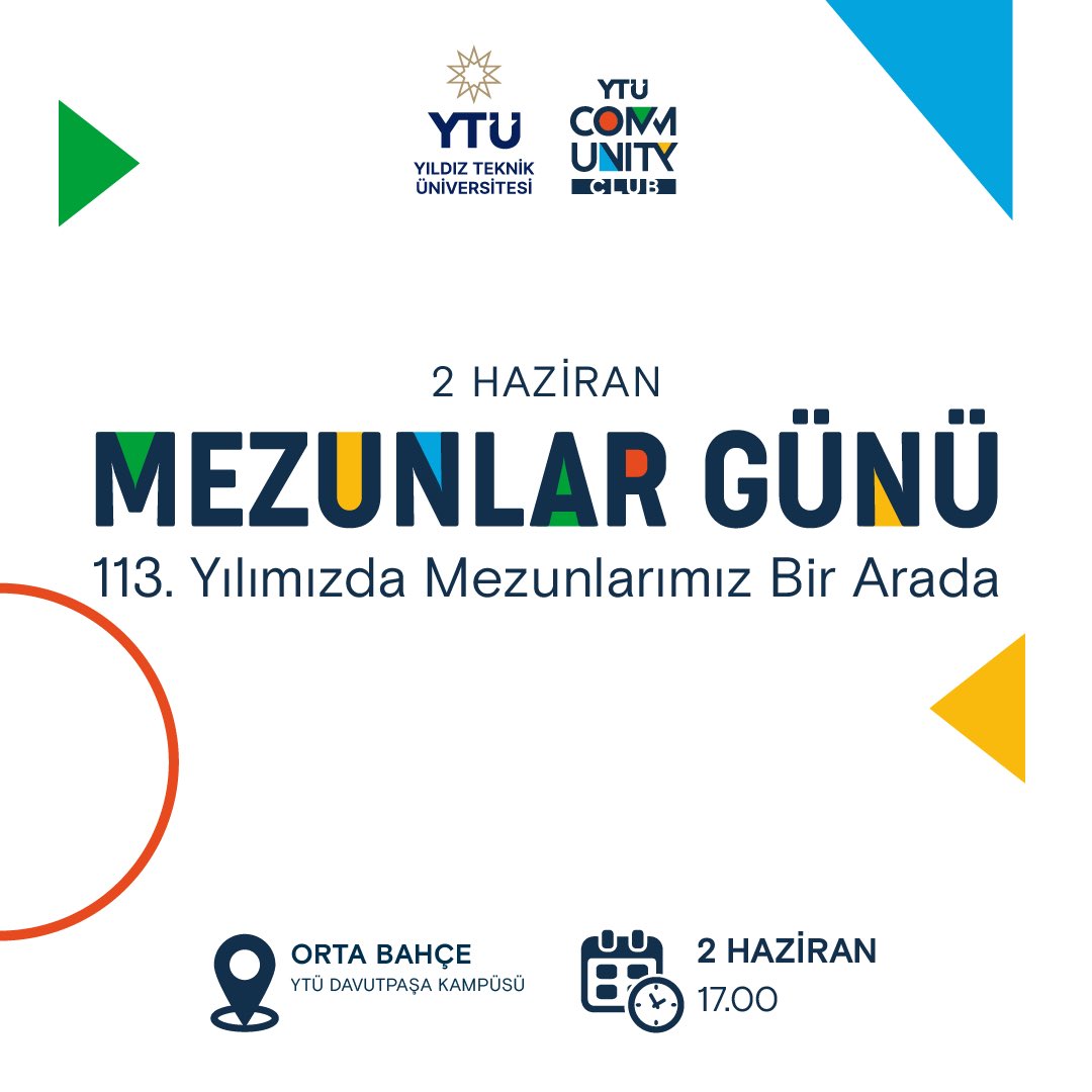 Yıldızlılar Buluşuyor! 113. yılımızda, mezunlarımızla Orta Bahçe'nin muhteşem atmosferinde buluşuyoruz. Evrencan Gündüz'ün müziğiyle renk katacağı etkinliğimiz için geri sayım başladı.🎤🎉 Hazır mısın Yıldızlı 🌟 2 Haziran - 17.00’de seni de bekliyoruz. 🤩