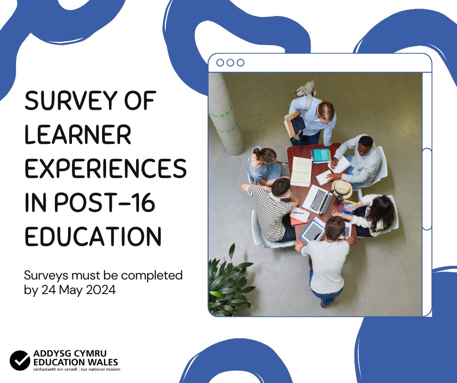 Are you a learner aged 16-24? Can you spare some time to complete our survey which is looking to understand the ongoing impact of Covid-19 and other factors on your education. smartsurvey.co.uk/s/2KG2KW/?lang… #LearnerSurveyCymru