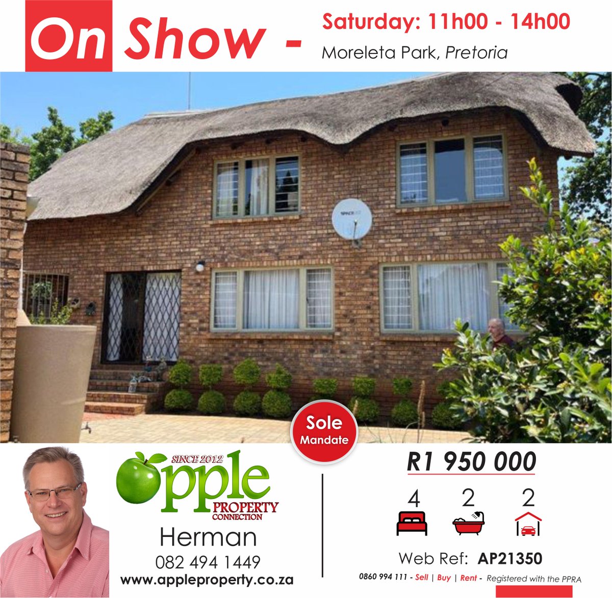 😎CHECK IT OUT!
🎉ONSHOW
#forsale
#morleletapark #pretoria #nationwide #ApplePropertyConnection
0860 994 111 | appleproperty.co.za