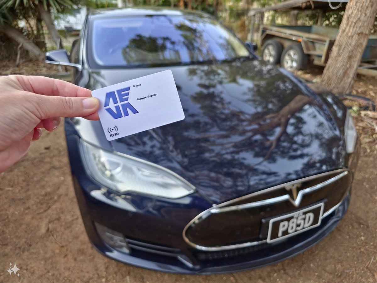 Thanks @AEVA_National for my new RFID card. #ElectricVehicles