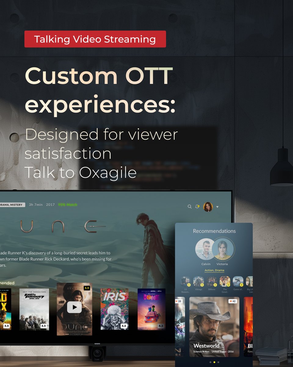 Oxagile's tweet image. Looking to set your OTT platform apart from the rest?

At Oxagile, we specialize in crafting custom OTT frontends. Our UIs are designed to captivate viewers, encouraging long-term retention.

oxagile.com/competence/cus…

#ottappdevelopment #customfrontenddevelopment #videostreaming