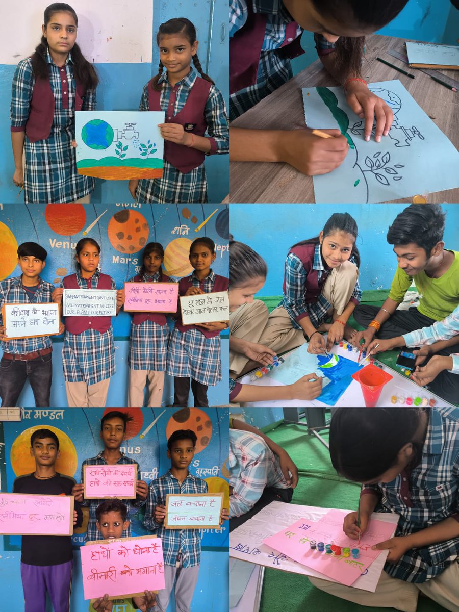 #Adolscentshealth messaging during Summer Camp PM shri & CM Rise schools in Madhya Pradesh. #SBCC #Climatechange #YoungstersCreativity